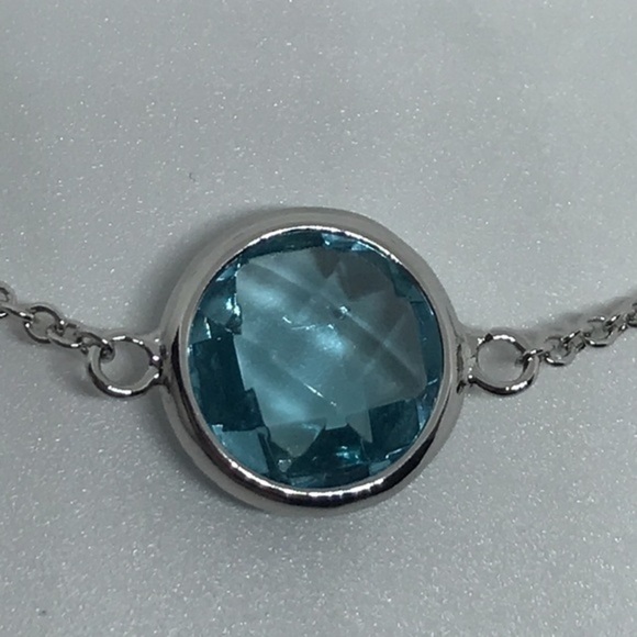 925 silver topaz stone‎ necklace - Picture 9 of 12